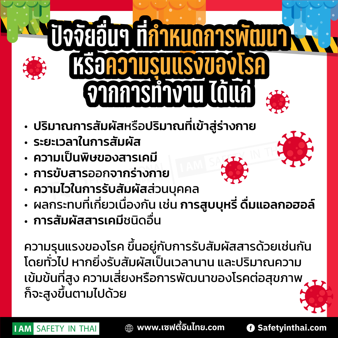  โรคจากการทำงานตามกฎหมาย