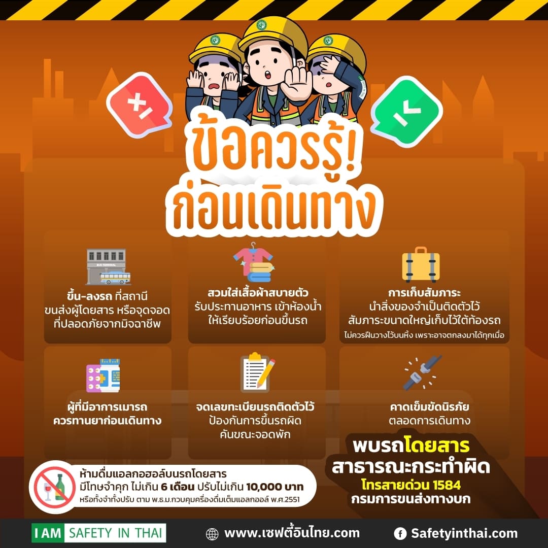 ข้อควรรู้ก่อนเดินทาง 